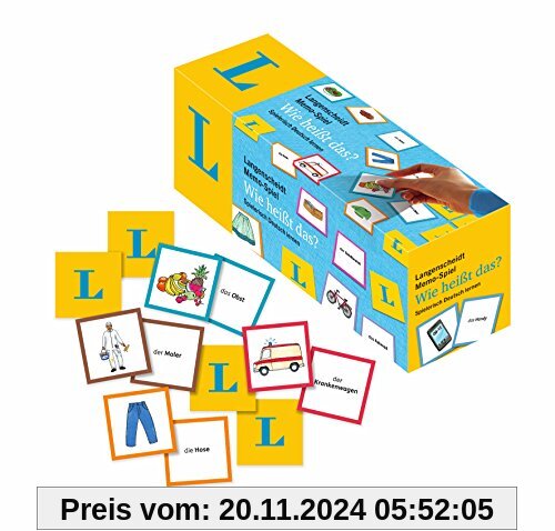 Langenscheidt Memo-Spiel Wie heißt das? - Memo-Spiel in Box mit 200 Karten und Spielanleitung: Spielerisch Deutsch lerne