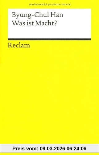 Byung-Chul Han Was Ist Macht?