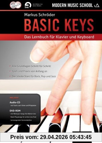 Basic Keys: Das Lernbuch für Klavier und Keyboard. Klavier (Keyboard). Lehrbuch mt CD + DVD.
