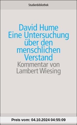 Eine Untersuchung über den menschlichen Verstand: Mit Ergänzungen aus dem Traktat über die menschliche Natur (suhrkamp s