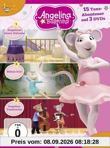 Angelina Ballerina - 15 Tanzabenteuer auf 3 DVDs