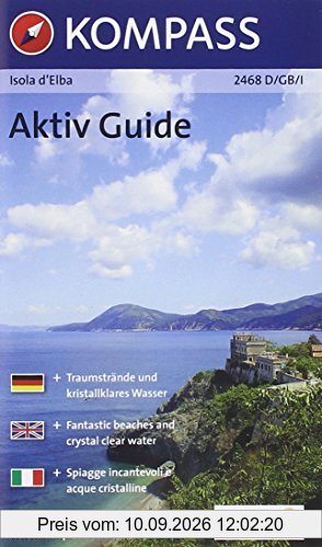 Isola d' Elba: Wander-, Rad- und Seekarte mit Aktiv Guide. GPS-genau. 1:25000.