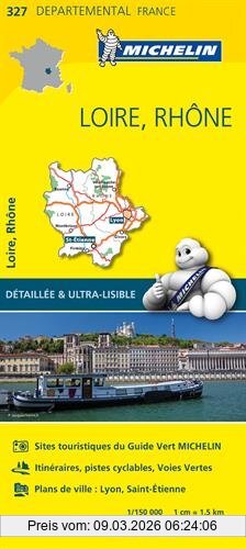 Collectif Michelin Loire / Rhone 11327 Carte ' Local ' ( France ) Michelin Kaart