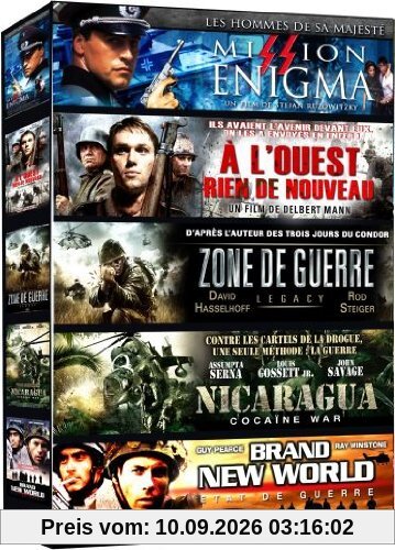 Coffret guerre : mission enigma ; à l'ouest rien de nouveau ; zone de guerre ; nicaragua ; brand new world [FR Import]