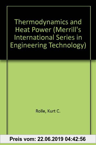 Gebr. - Thermodynamics and Heat Power (Merrill's International Series in Engineering Technology)