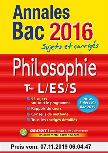 Gebr. - Philosophie Tles L/ES/S : Sujets et corrigés