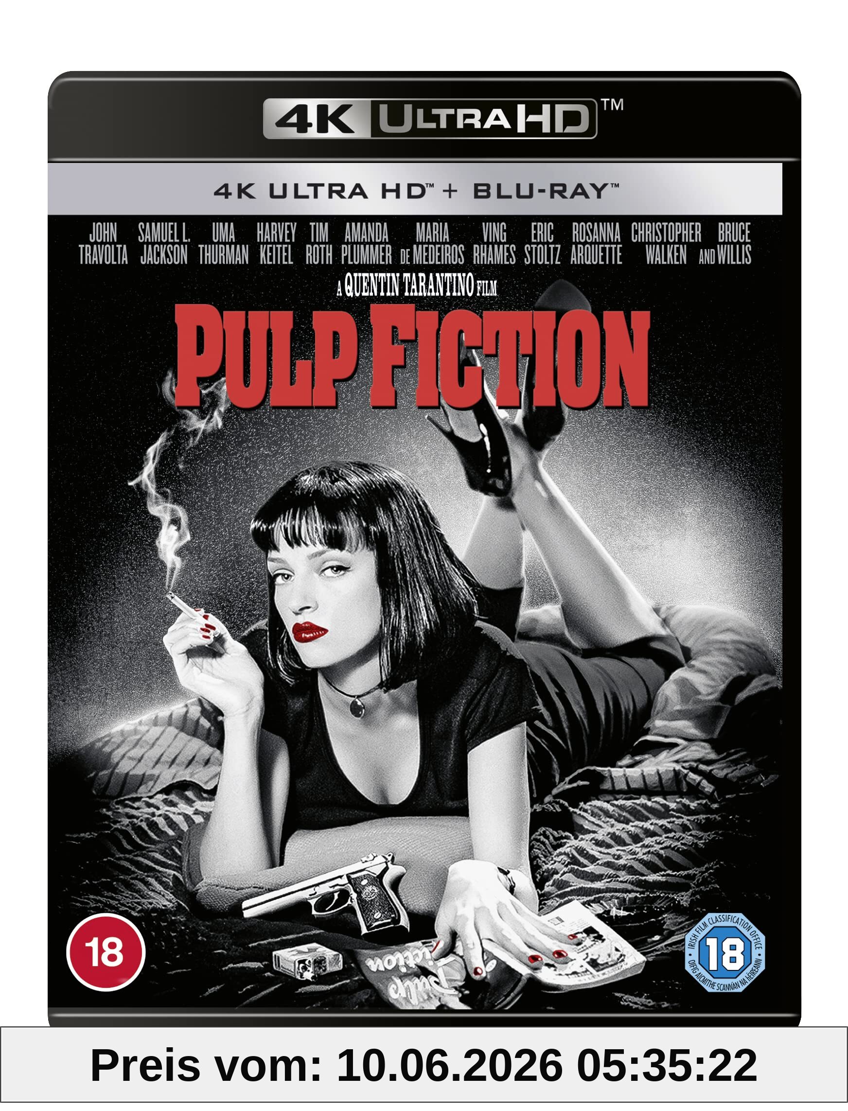 Pulp Fiction 4K UHD [Blu-ray] [Region A & B & C]