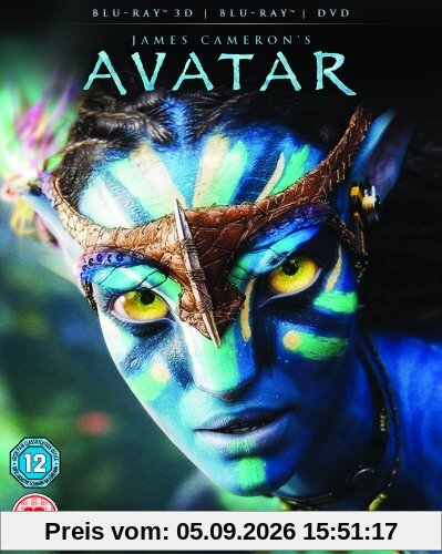 AVATAR 3D + DVD LENTICULAR VERSION [Blu-ray] [UK Import]