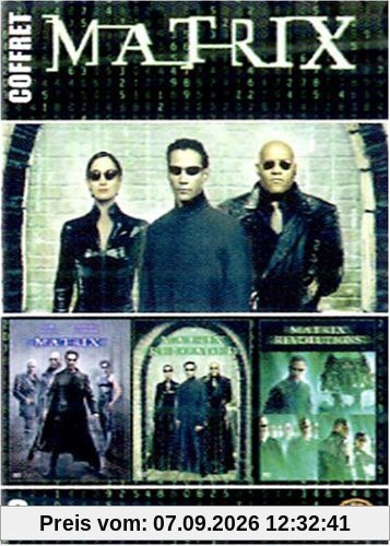 Coffret Matrix 3 DVD : Matrix / Matrix Reloaded / Matrix Revolutions [FR IMPORT]