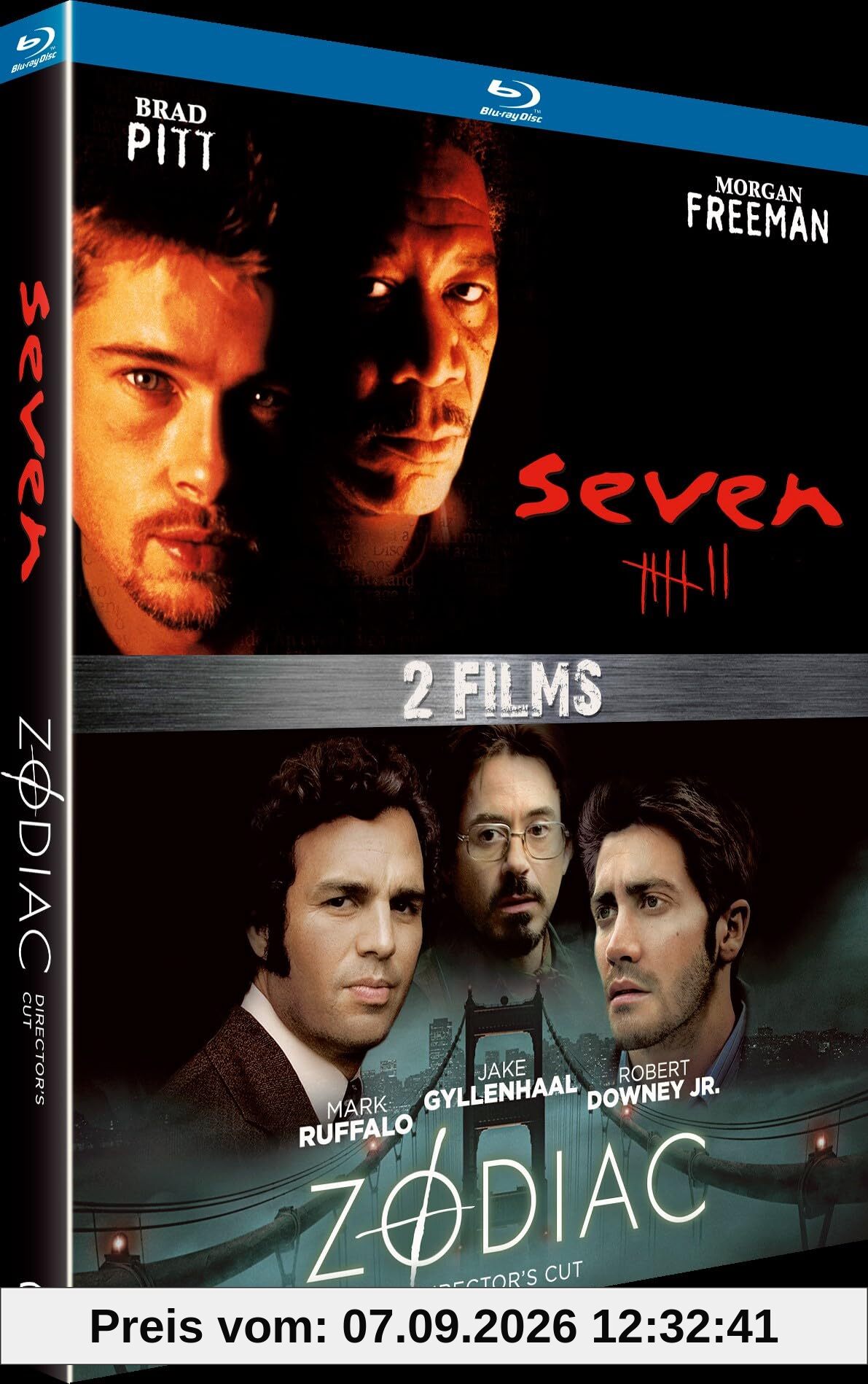 David fincher - coffret 2 films : seven + zodiac