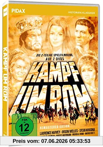 Kampf um Rom - Remastered Edition / Die komplette 2-teilige Spielfilmreihe mit Starbesetzung (Pidax Historien-Klassiker) [2 DVDs]