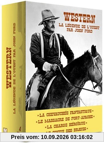 Coffret western, la légende de l'ouest : la chevauchée fantastique ; le massacre de fort apache ; la charge héroique [FR Import]