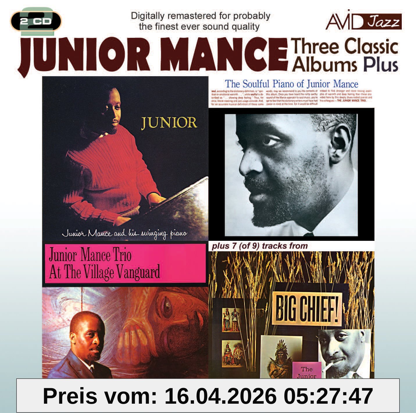 Three Classic Albums Plus (Junior / The Soulful Piano Of Junior Mance / At The Village Vanguard)