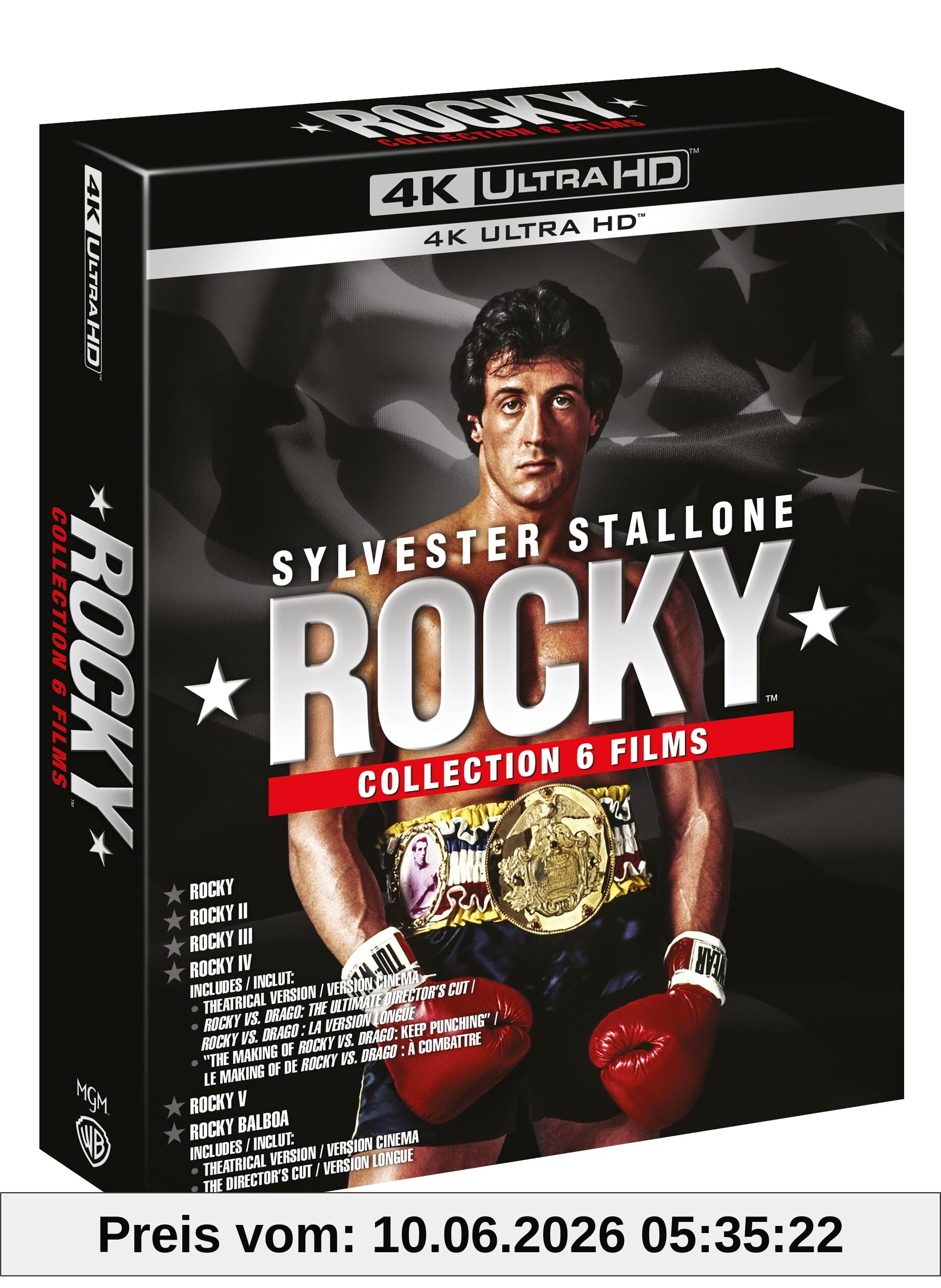 Rocky - l'intégrale 4k ultra hd [Blu-ray] [FR Import]