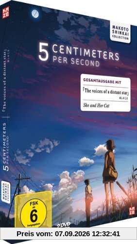 5 Centimeters Per Second / The Voices of a Distant Star / She and Her Cat (Gesamtausgabe) [2 DVDs]
