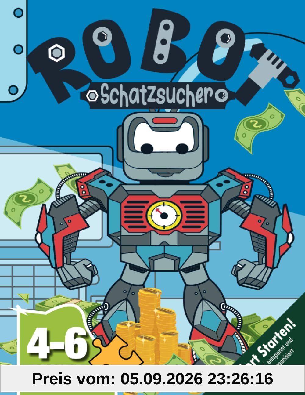 Roboter Schatzsuche Kindergeburtstag 4-6 Jahre: Taucht ein in eine Schnitzeljagd voller kniffliger Rätsel & Spiele und bastelt euch den legendären Schatzroboter. (Bravo Schatzsuche)
