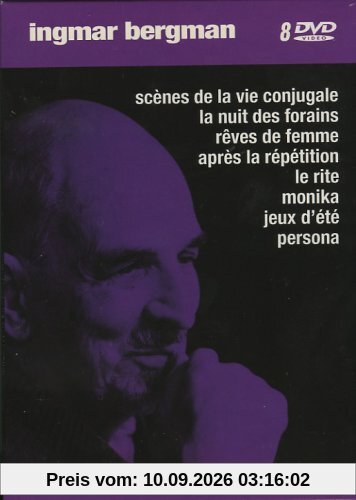 Coffret Ingmar Bergman violet 8 DVD : scene de la vie conjugale / la nuit des forrains / reve de femme / apres la repetition /