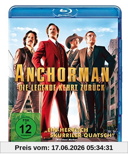 Adam McKay Anchorman - Die Legende Kehrt Zurück [Blu-ray]