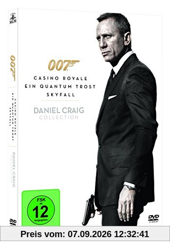 Daniel Craig – James Bond Collection (inkl. Skyfall, Casino Royale, Ein Quantum Trost) (3 DVDs)