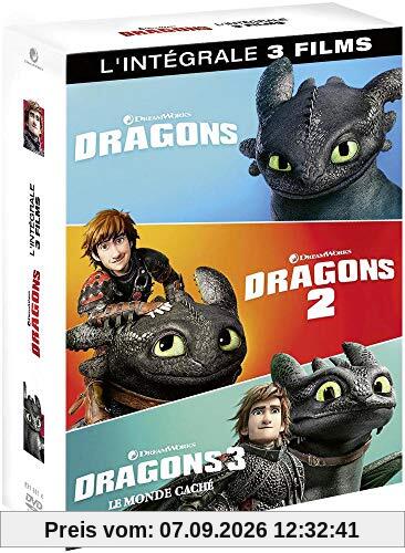 Coffret dragons 1 à 3 : dragons ; dragons 2 ; le monde caché [FR Import]