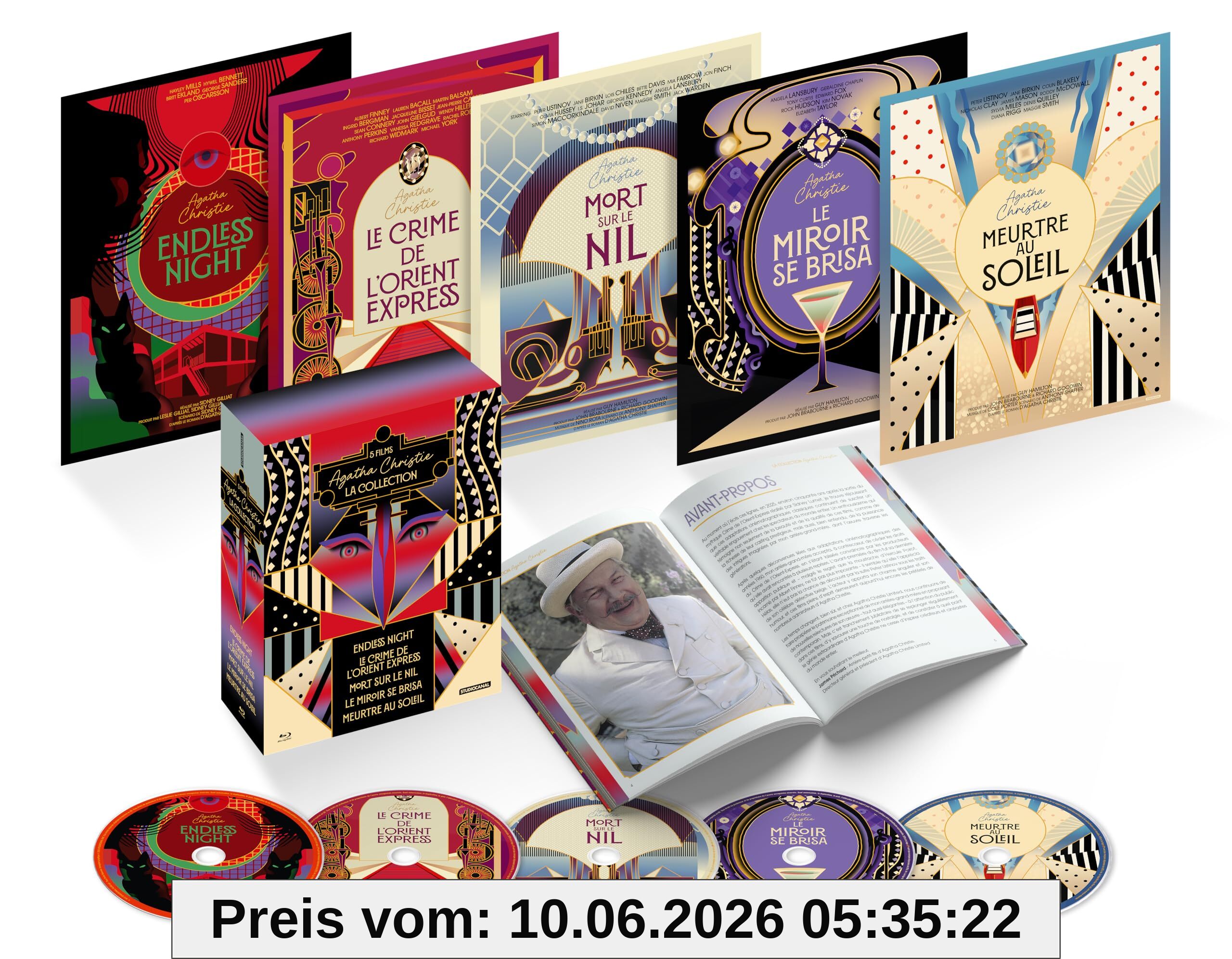 Agatha Christie-Coffret 5 Films [Version Restaurée] [Blu-ray]
