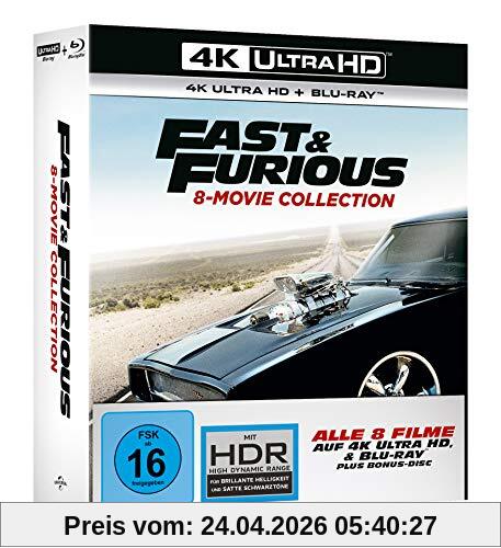 Fast & Furious - 8-Movie Collection - 4K UHD [Blu-ray]