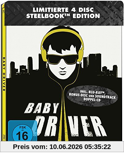 Baby Driver Steelbook (2 Discs-Steelbook + 2 Discs-Soundtrack ) [Blu-ray] [Limited Edition]
