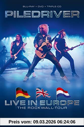 Piledriver Live In Europe - The Rockwall-Tour (Blu-Ray + Dvd + 3CDs)