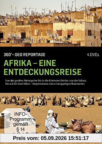 360° - GEO Reportage: Afrika - Eine Entdeckungsreise [4 DVDs]