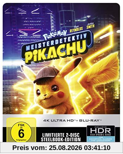 Pokémon Meisterdetektiv Pikachu 4K UHD + 2D Steelbook [Blu-ray]
