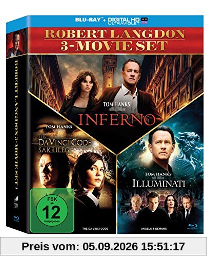 The Da Vinci Code - Sakrileg / Illuminati / Inferno (3er BD Set) [Blu-ray]