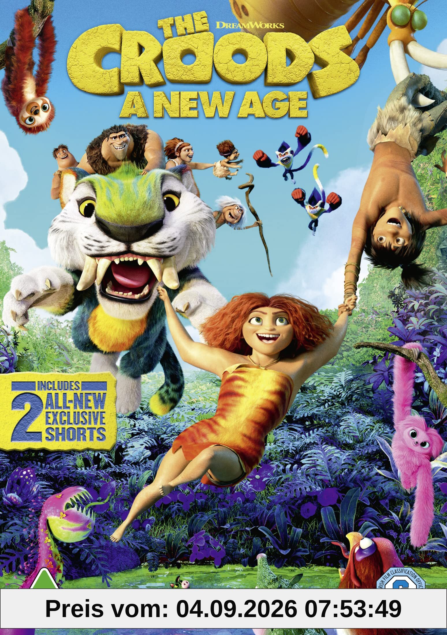 The Croods: A New Age (Includes Limited Edition Colour-In Sloth Mask) [DVD] [2021]