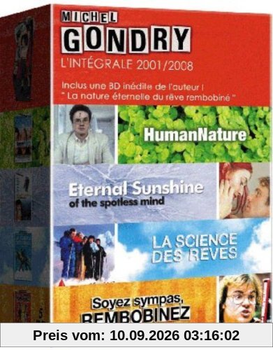 Coffret Gondry : Soyez sympa, rembobinez ; Human nature ; Eternal sunshine ; Science des rêves [FR IMPORT]