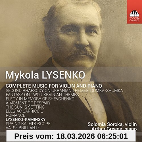 Solomia Soroka Sämtliche Werke Für Violine Und Klavier