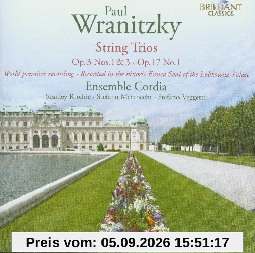 Wranitzky: String Trio Op.17,No 1; Op.3 1 & 3