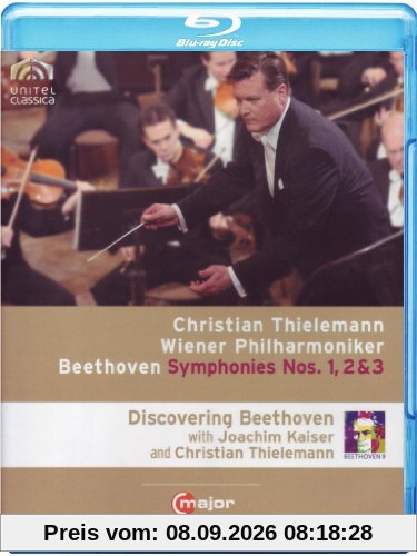 BEETHOVEN Sinfonien 1, 2 & 3 Christian THIELEMANN (+ 170 min. Doku mit Joachim Kaiser) [Blu-ray]