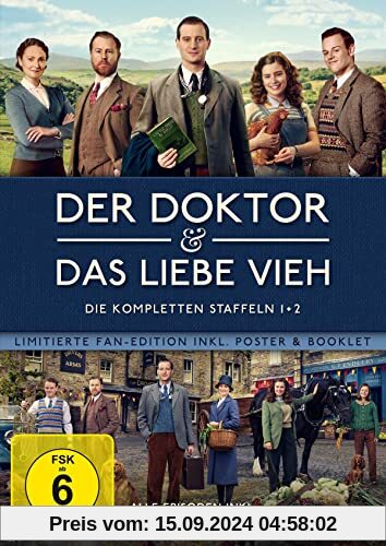 Der Doktor und das liebe Vieh - Die kompletten Staffeln 1+2. Fanedition inkl. Booklet & Poster LTD. [4 DVDs]