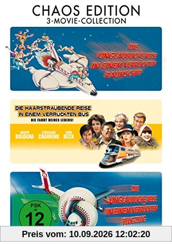 Die unglaubliche Reise in einem verrückten Raumschiff - Die unglaubliche Reise in einem verrückten Flugzeug - Die haarsträubende Reise in einem verrückten Bus - 3 DVD Box