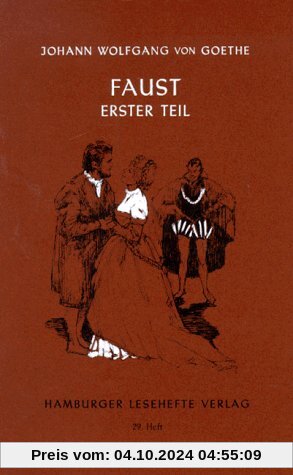 Hamburger Lesehefte, Nr.29, Faust I: Der Tragödie 1. Teil