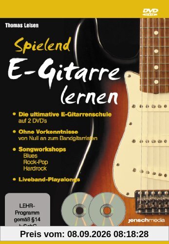 Spielend E-Gitarre Lernen (Doppel-DVD) - Die ultimative E-Gitarrenschule für Ein- und Umsteiger
