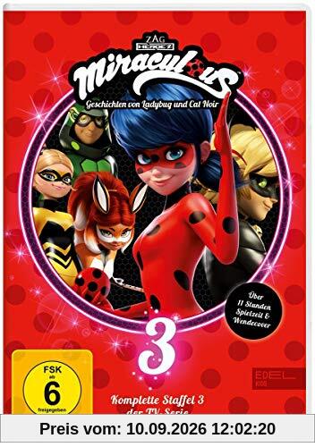 Miraculous - Geschichten von Ladybug & Cat Noir - Die komplette 3. Staffel [3 DVDs]
