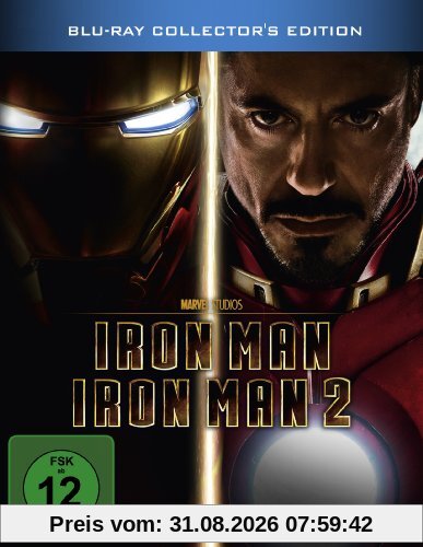 Iron Man / Iron Man 2 (Steelbook) [Blu-ray] [Collector's Edition]