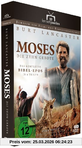 Gianfranco De Bosio Moses, Die Zehn Gebote - Das Komplette Bibel-Epos In 6 Teilen (Fernsehjuwelen) [3 DVDs]