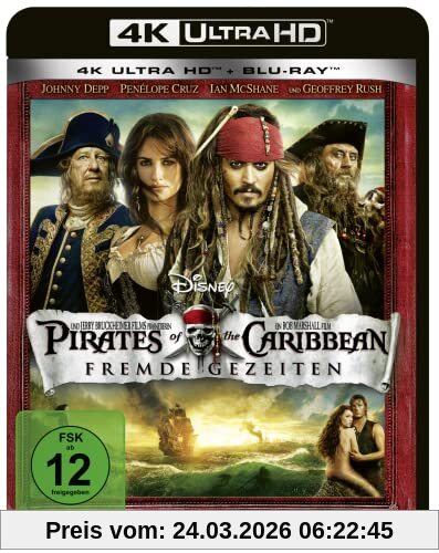 Pirates of the Caribbean 4 - Fremde Gezeiten (4K Ultra HD) (+ Blu-ray 2D)