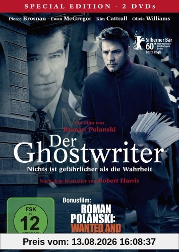Der Ghostwriter / 2 DVD Special Edition (inkl. Bonusfilm Roman Polanski: Wanted and Desired)