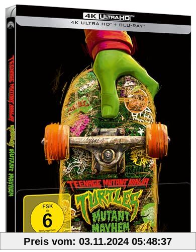 Teenage Mutant Ninja Turtles: Mutant Mayhem - Limited Steelbook [4K Ultra HD] + [Blu-ray]