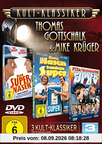Kultklassiker mit Thomas Gottschalk & Mike Krüger (3DVDs: Die Supernasen, Zwei Nasen tanken super, Piratensender Powerplay)