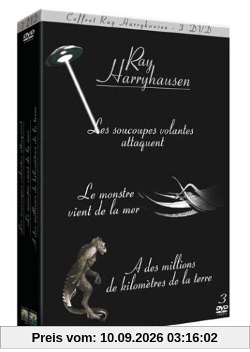 Coffret 3 DVD Ray Harryhausen : it come from beneath the sea ; earth vs flying saucers ; 20 million miles to earth [FR Import]