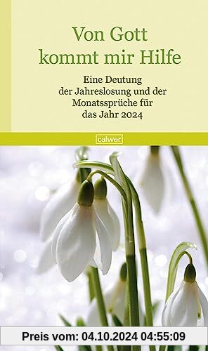 Von Gott kommt mir Hilfe 2024: Eine Deutung der Jahreslosung und der Monatssprüche für das Jahr 2024 (Vonn Gott kommt mi