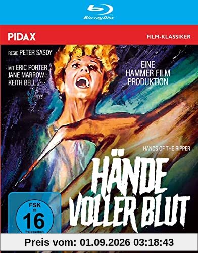 Hände voller Blut (Hands of the Ripper) / Kult-Horrorfilm mit Starbesetzung aus den legendären Hammer-Studios (Pidax Film-Klassiker) [Blu-ray]